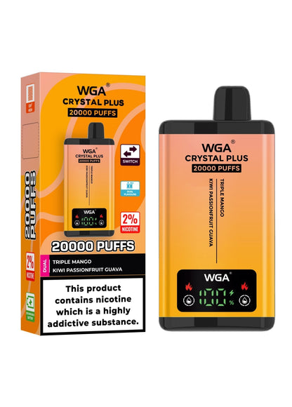 WGA Crystal Plus 20000 Puffs Disposable Vape | Best Price | UK | Vapes Wholesale - vapeswholesale