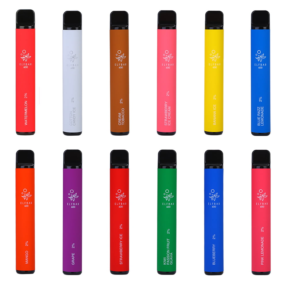 Elf Bar 600 Puff Disposable Device - Full Box - vapeswholesale