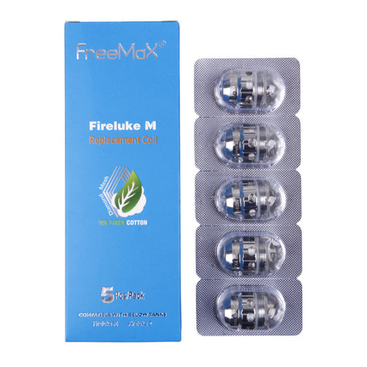 FreeMax - Fireluke M Tea Fiber Cotton TX1 Mesh Coil - vapeswholesale
