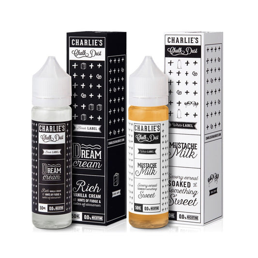 Charlie's Chalk Dust: Black & White Series 50ml Shortfill - vapeswholesale