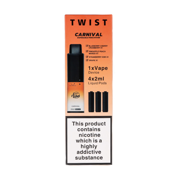 Happy Vibes Twist 2400 Disposable Vape - vapeswholesale