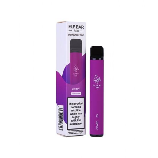 Elf Bar 600 Puffs Disposable Pod Device - vapeswholesale