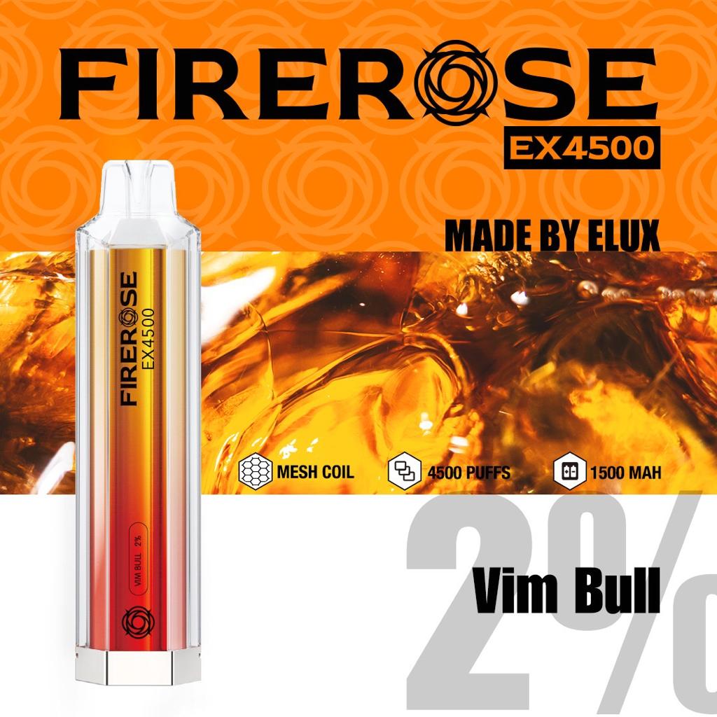 Elux Firerose EX4500 Disposable Vape Elux Tech *NEW* - vapeswholesale