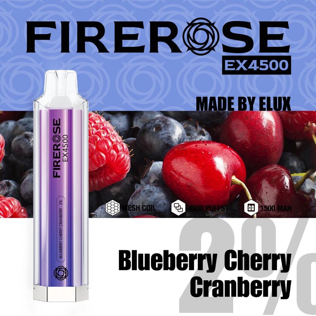 Elux Firerose EX4500 Disposable Vape Elux Tech *NEW* - vapeswholesale