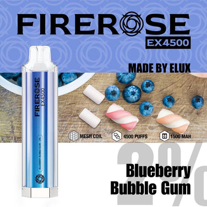 Elux Firerose EX4500 Disposable Vape Elux Tech *NEW* - vapeswholesale