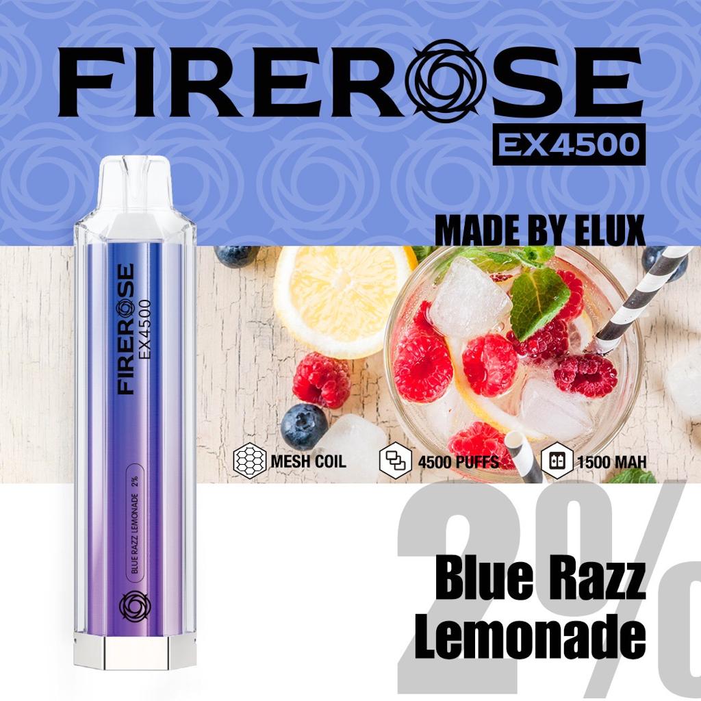 Elux Firerose EX4500 Disposable Vape Elux Tech *NEW* - vapeswholesale