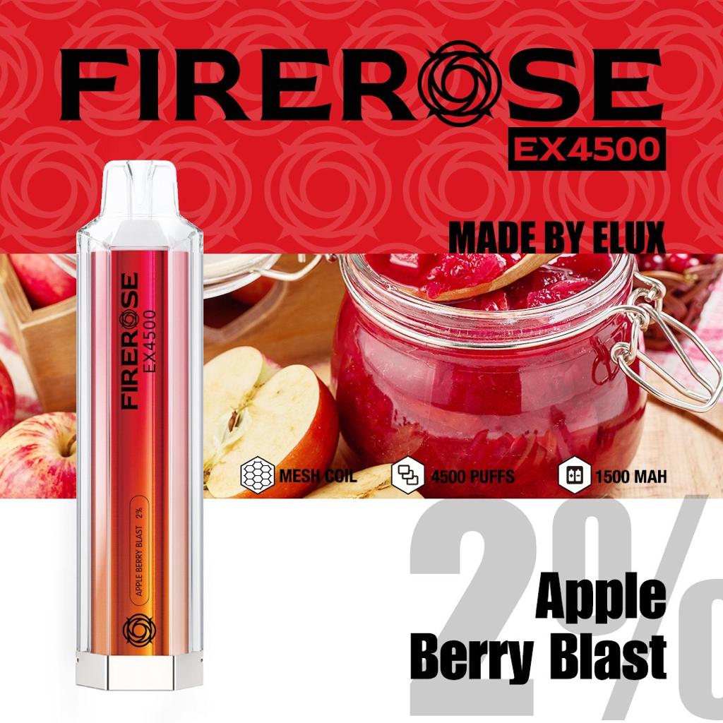 Elux Firerose EX4500 Disposable Vape Elux Tech *NEW* - vapeswholesale