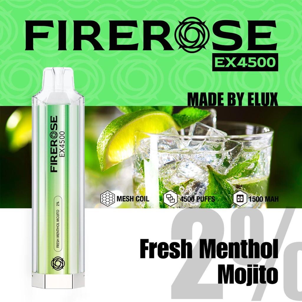 Elux Firerose EX4500 Disposable Vape Elux Tech *NEW* - vapeswholesale