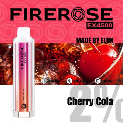 Elux Firerose EX4500 Disposable Vape Elux Tech *NEW* - vapeswholesale