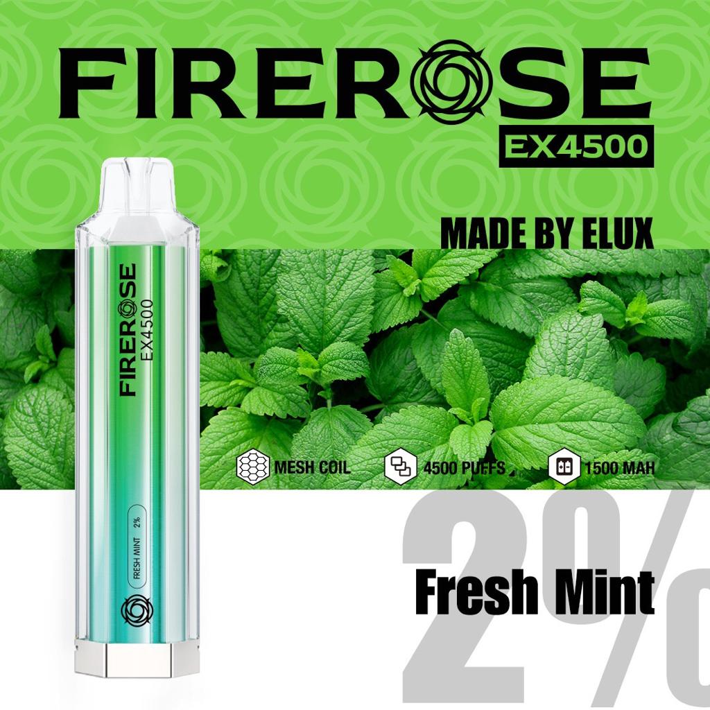 Elux Firerose EX4500 Disposable Vape Elux Tech *NEW* - vapeswholesale