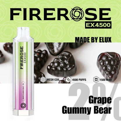 Elux Firerose EX4500 Disposable Vape Elux Tech *NEW* - vapeswholesale