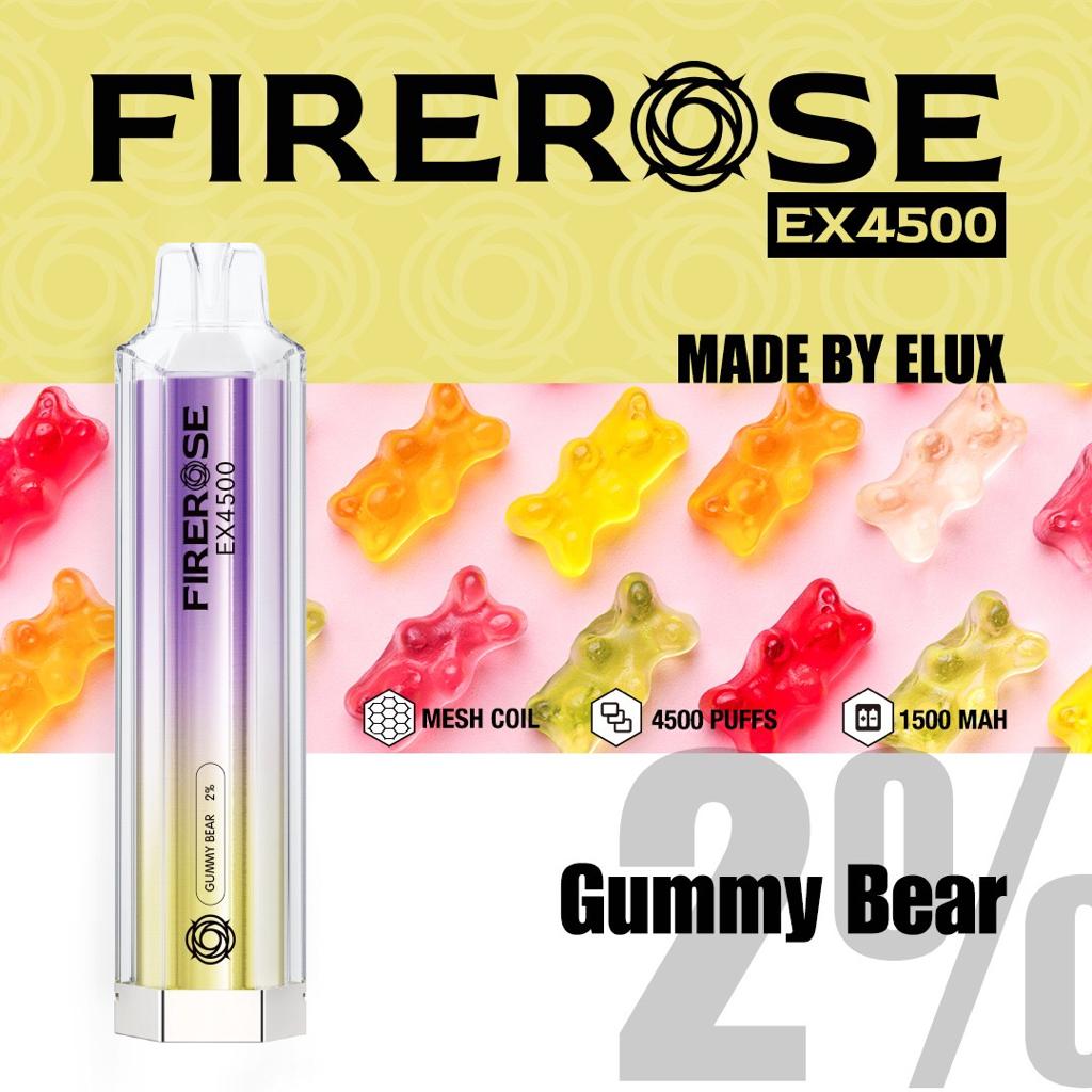 Elux Firerose EX4500 Disposable Vape Elux Tech *NEW* - vapeswholesale