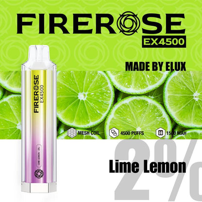 Elux Firerose EX4500 Disposable Vape Elux Tech *NEW* - vapeswholesale