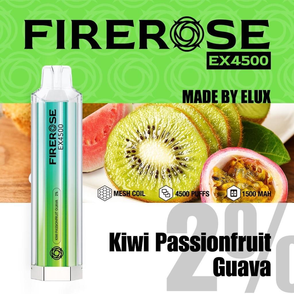 Elux Firerose EX4500 Disposable Vape Elux Tech *NEW* - vapeswholesale