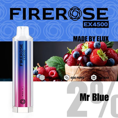 Elux Firerose EX4500 Disposable Vape Elux Tech *NEW* - vapeswholesale