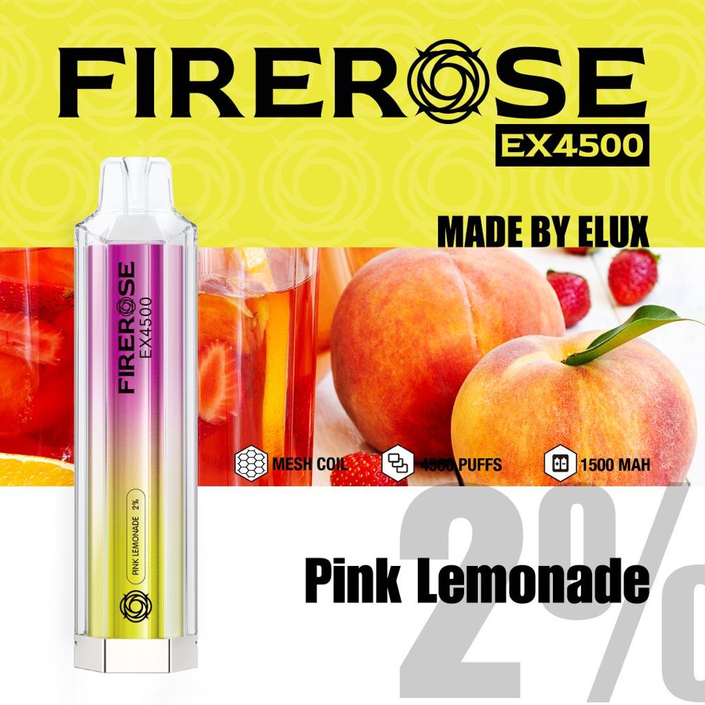 Elux Firerose EX4500 Disposable Vape Elux Tech *NEW* - vapeswholesale