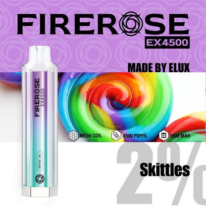 Elux Firerose EX4500 Disposable Vape Elux Tech *NEW* - vapeswholesale