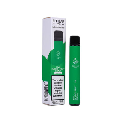 Elf Bar 600 Puffs Disposable Pod Device - vapeswholesale