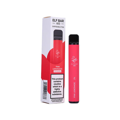 Elf Bar 600 Puffs Disposable Pod Device - vapeswholesale