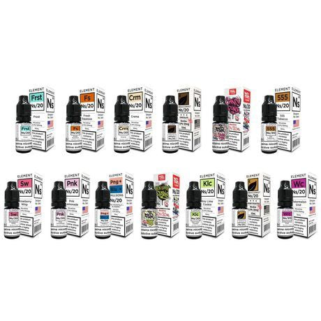 Element NS Nic Salt 10ml Juice Range - vapeswholesale