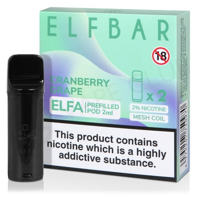 Box of 10 Elf Bar Elfa Pre-Filled Pods - vapeswholesale