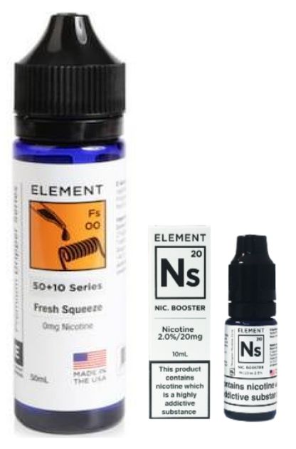 Element 50ml ShortFill E-Liquid - vapeswholesale