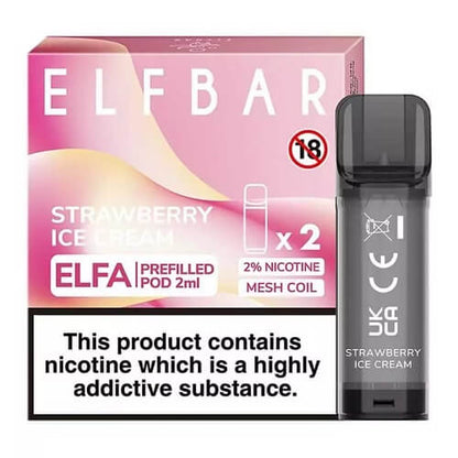 Box of 10 Elf Bar Elfa Pre-Filled Pods - vapeswholesale