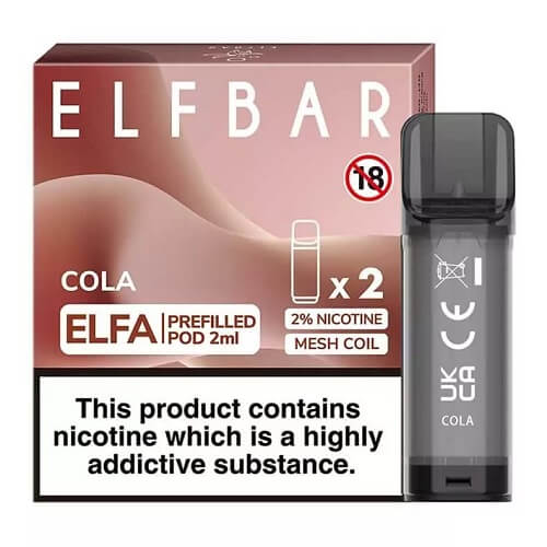 Box of 10 Elf Bar Elfa Pre-Filled Pods - vapeswholesale