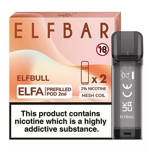 Box of 10 Elf Bar Elfa Pre-Filled Pods - vapeswholesale