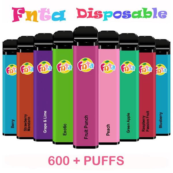 Fnta: Disposable Vapes in 20mg - 600 Puffs 1 x 10 - vapeswholesale