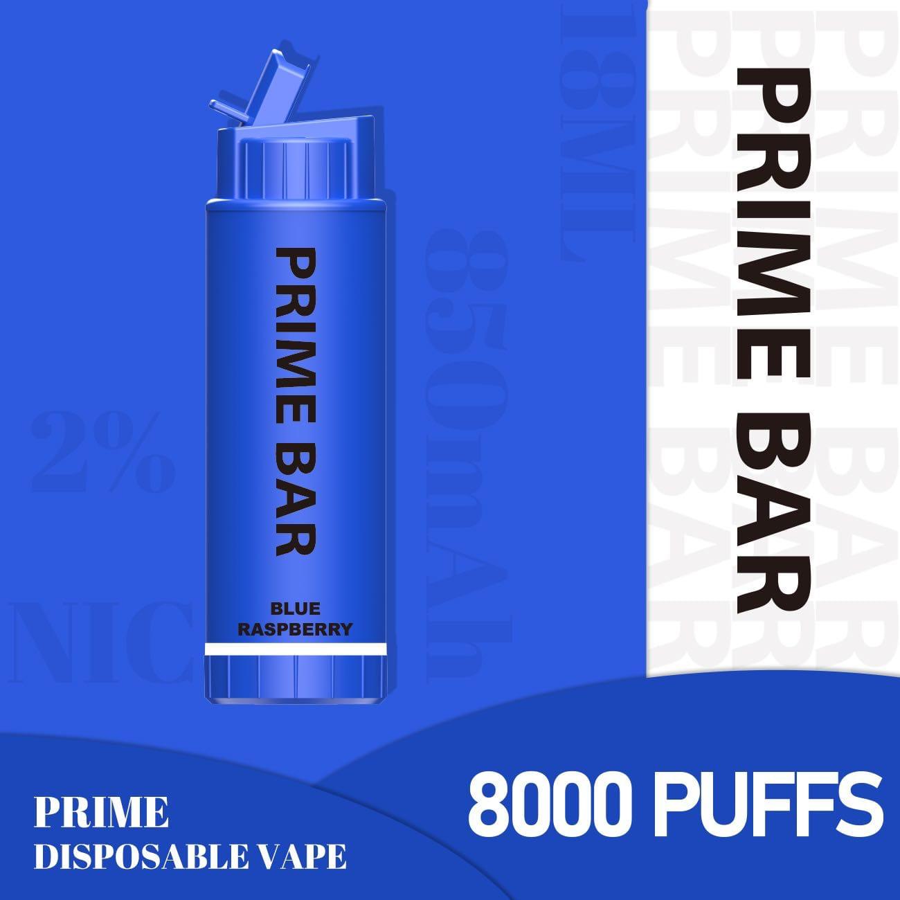 Prime Bar 8000 Disposable Vape Puff Pod Device - vapeswholesale