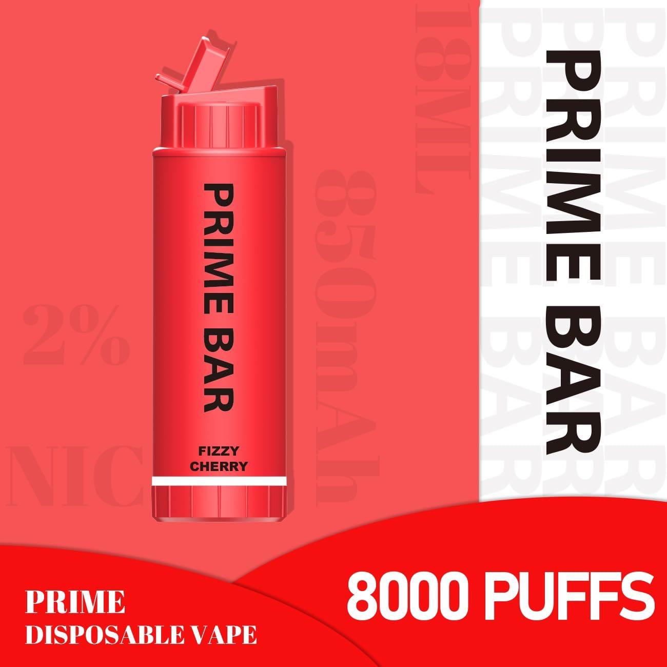 Prime Bar 8000 Disposable Vape Puff Pod Device - vapeswholesale