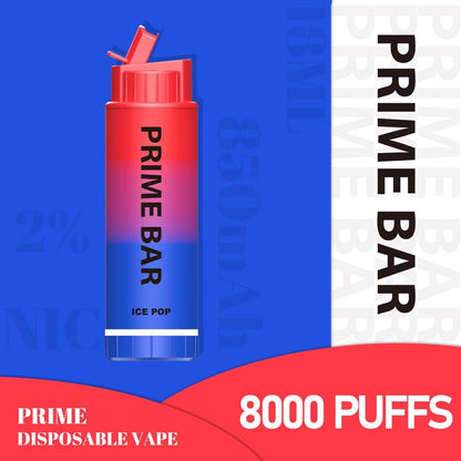 Prime Bar 8000 Disposable Vape Puff Pod Device - vapeswholesale