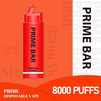 Prime Bar 8000 Disposable Vape Puff Pod Device - vapeswholesale