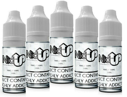 NICUP Nicotine Shots 10ML 70VG 30PG 18MG Unflavoured Nicotine Shot VAPE E-Liquid - vapeswholesale