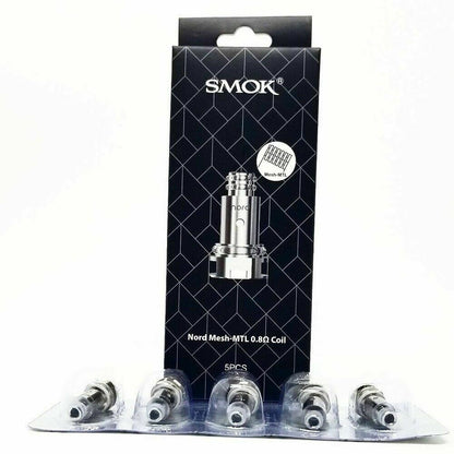 SMOK Nord Coils Regular DC 0.6 Mesh 0.8 CERAMIC Mesh MTL Nord Pod Dual Coils - vapeswholesale