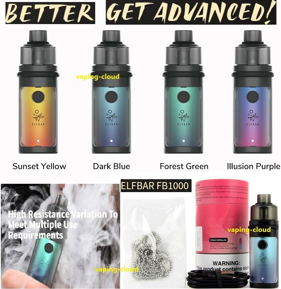 Elf Bar Pod Kit FB1000 Vape Pod Kit 1000mAh 2ml Refillable E Cigarette - vapeswholesale