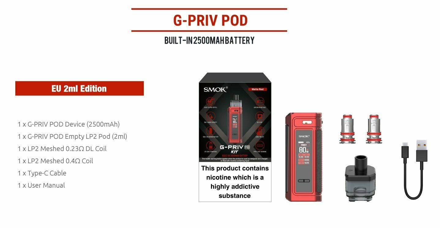 Smok G Priv Pod Vape Kit - vapeswholesale