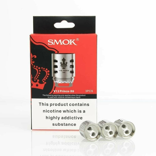 Genuine Smok Prince V12 Coils - X6 Vape Pen Starter Kit Mod - vapeswholesale