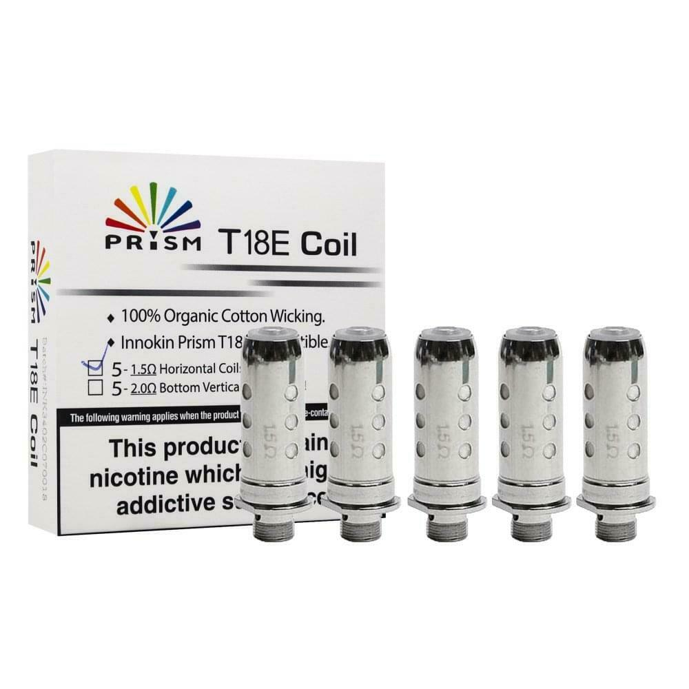 GENUINE 5 x Innokin T18E COILS Prism Endura Replacement Coil Heads 1.5ohm - vapeswholesale