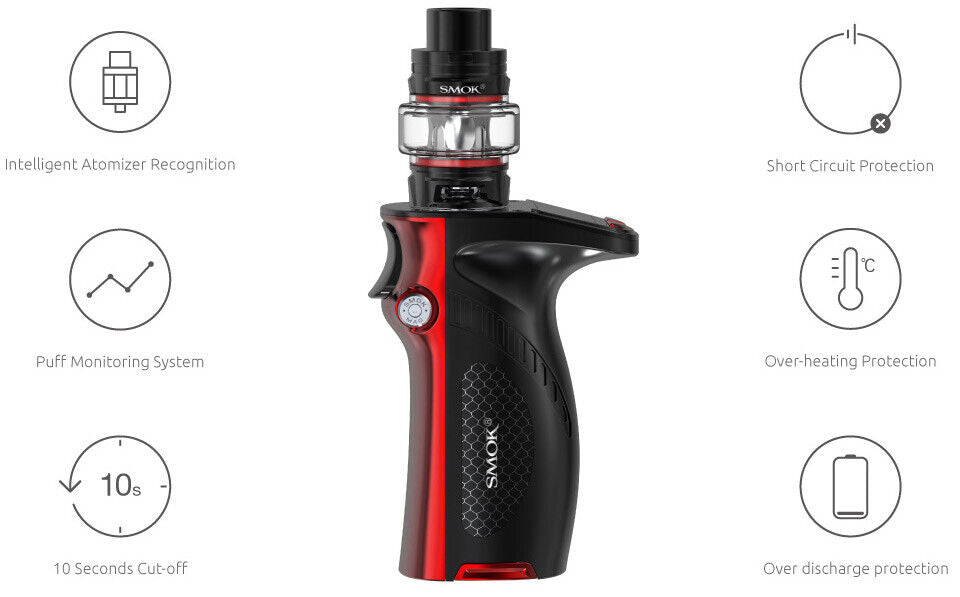 SMOK MAG GRIP MOD KIT VAPE E-CIGARETTE VAPORIZER 2ML TFV MINI V2 TANK 100W - vapeswholesale