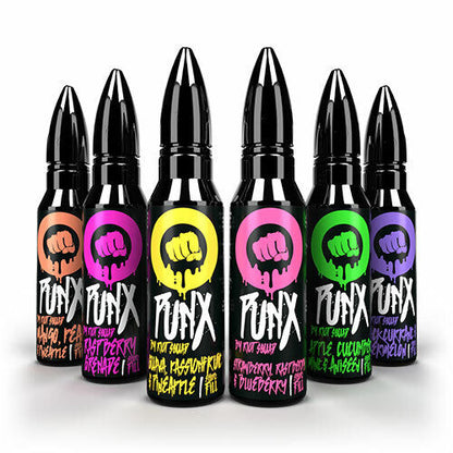 Riot Squad e liquid Vape Juice 0mg 50ml 70/30 Black Edition Punx Menthol - vapeswholesale