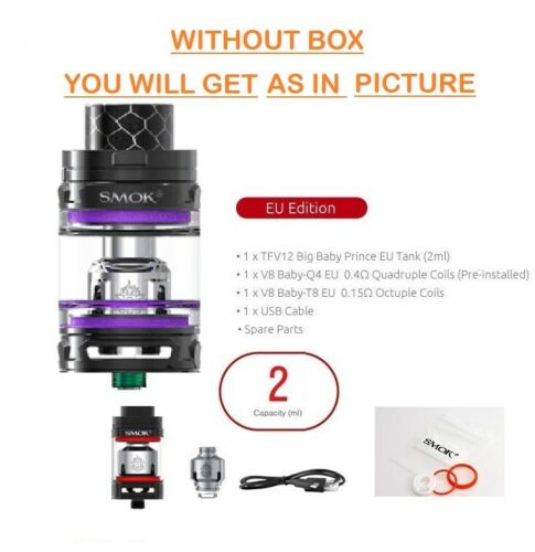 Smok TFV12 Prince Tank Big Baby P-Tank Black 2ml - vapeswholesale